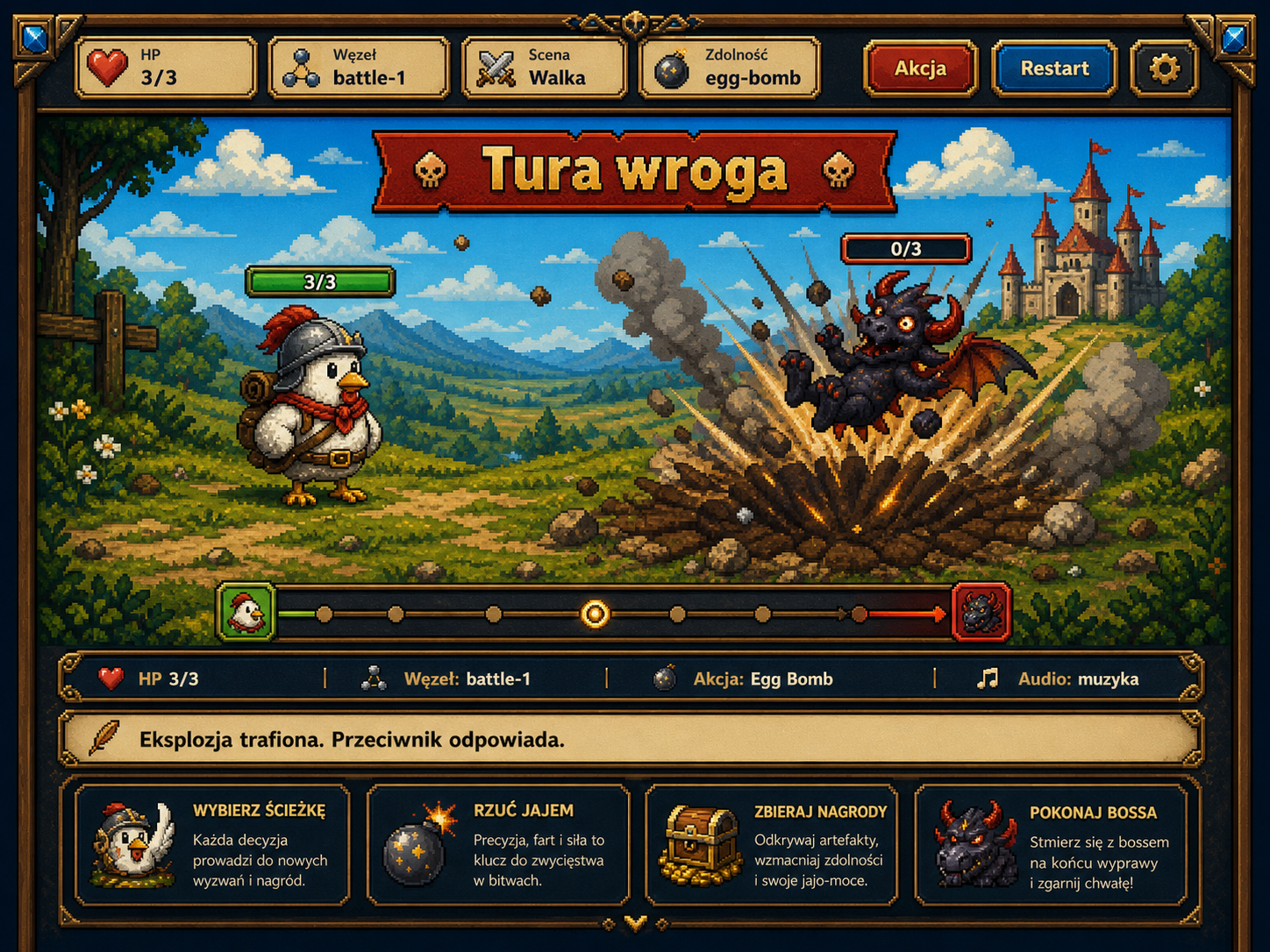 Epicka walka z bossem w KURCZOKER